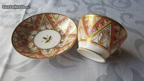Chávena porcelana antiga Bavaria XIX_2