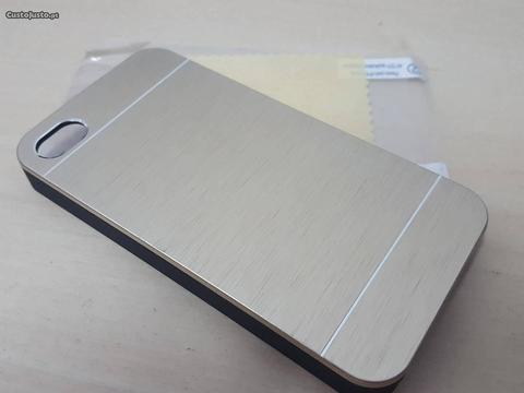 R142 Capa Luxury Aluminium Gold iPhone 4 4s + Pelí
