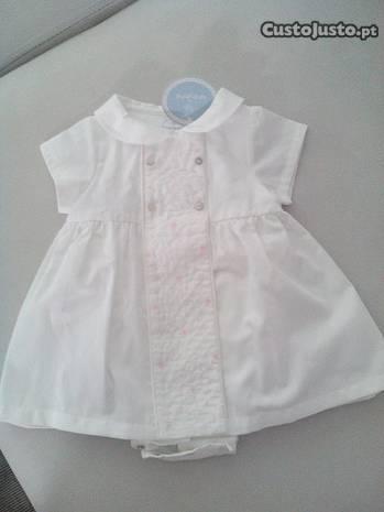 vestido 6 meses laranjinha , novo com etiqueta