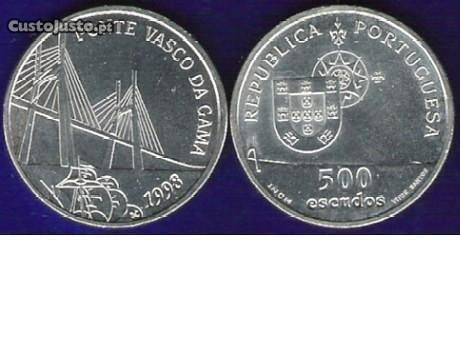 ES= Moedas prata 500$00 ou 500 escudos Portugal