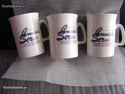 Canecas em Porcelana dos Anos 90 p / Coleção
