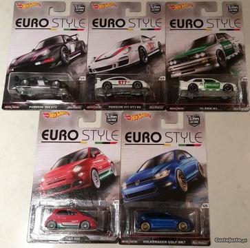 Hot Wheels - Conjunto 5 miniaturas Euro Style