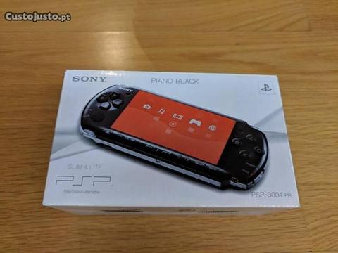 Sony PSP 3000 com 6 Jogos, cartão de 16GB e bolsa