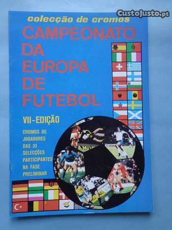 Caderneta de futebol vazia - Campeonato da Europa