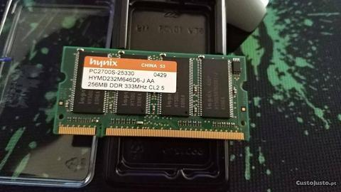 Memória RAM Portátil DDR PC2700S / 333MHz