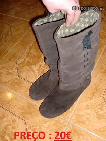 Botas castanhas / cinzentas / pretas tam. 38