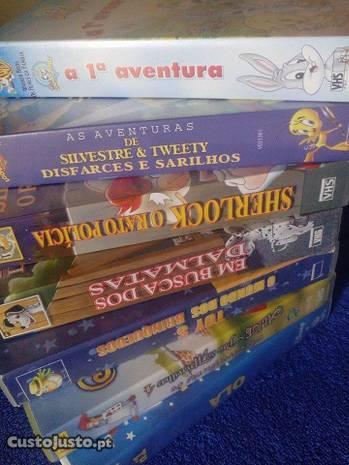 7 cassetes vhs