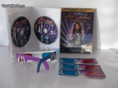 Hannah Montana e Miley Cyrus DVD 3D c/óculos