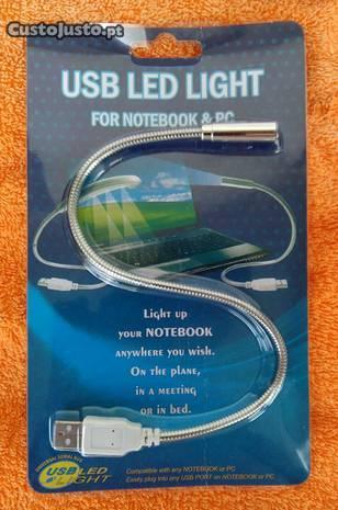 Luz LED USB - Ideal para Portateis
