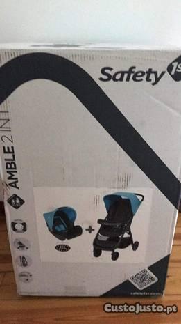 Carro bebé + cadeira auto Safety First 2 in 1