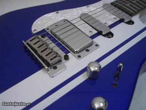 Guitarra nova JMS Super strat Blue & chrome