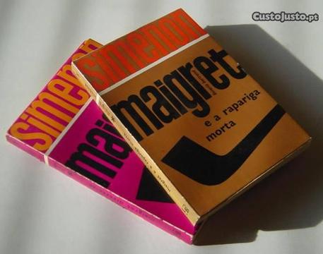 2 Livros Coleção Maigret-Simenon-Bertrand-1955