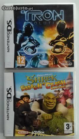 Jogos Nintendo ds: Tron Evolution+Shrek Smash N'CR