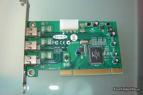 Placa Firewire 3-Port PCI card Belkin