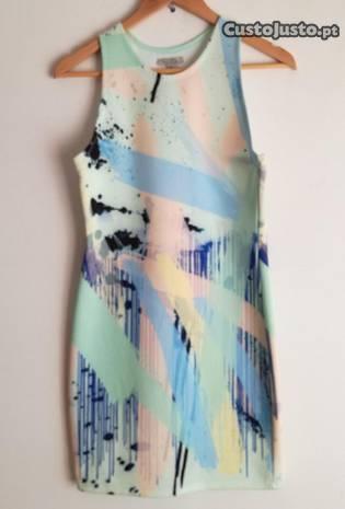 Vestido em neopreno Tam.M da Zara NOVO