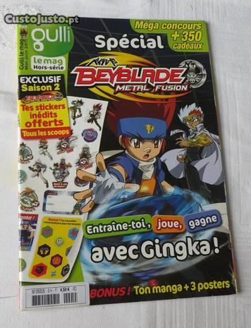 Livro Jogos Spécial Beyblad c/ 3 posteres- Francês