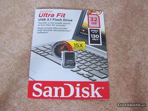 SanDisk Ultra Fit 32 GB USB 3.1 Flash Drive pen