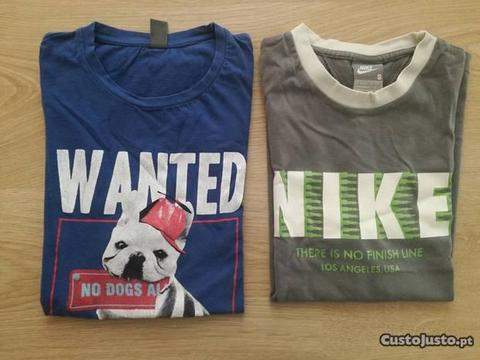 2 T-shirts 8/10 anos