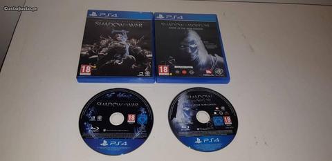 (Ps4) 2 Jogos Middle Earth Shadow