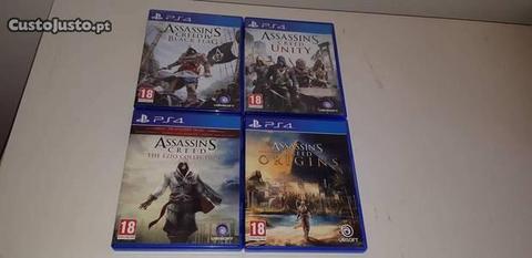 (Ps4) Jogos da saga Assassin's Creed