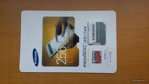 Cartao Memoria Samsung Micro-sd 256GB c10 SDXC nvo