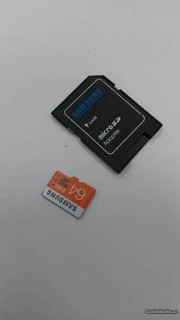 Cartao Memoria Micro-sd Samsung 64GB c10 HD novo