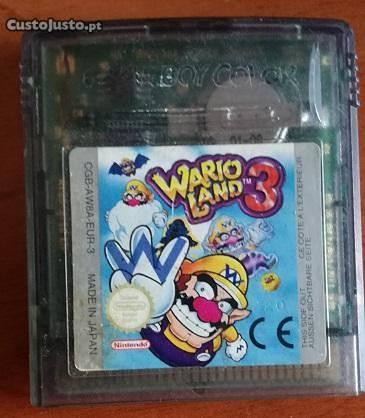 Wario Land 3 Cartucho Jogo Game Boy Gameboy