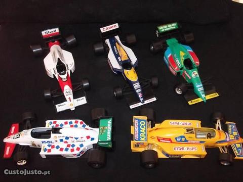 5 carros Fórmula 1 Burago F1 Grand Prix 1:24