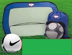 Kit futebol Baliza desdobrável mochila e Bola Nike