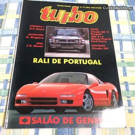 Revista Turbo n 91 Abr/89 Peugeot Citroen Nissan