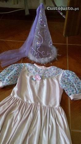Vestido princesa + chapéu