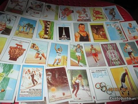 36 cromos da colecção Jogos Olímpicos Montreal 76