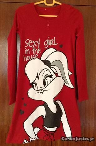 Camisa dormir Looney Tunes 8 anos