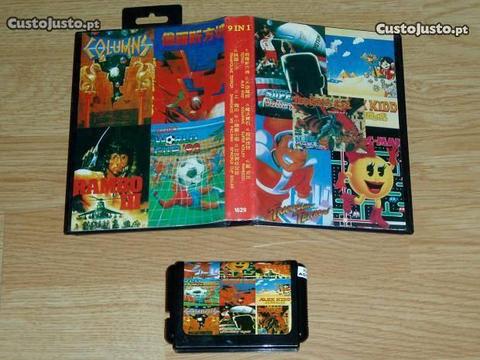 Mega Drive: 9in1-Alex Kidd; Columns; Pac-Man,etc