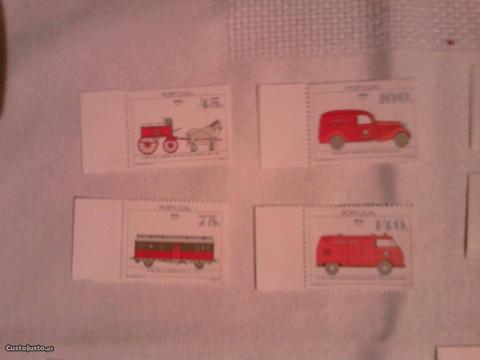 Serie selos novos UPAEP Veículo Transporte Postal
