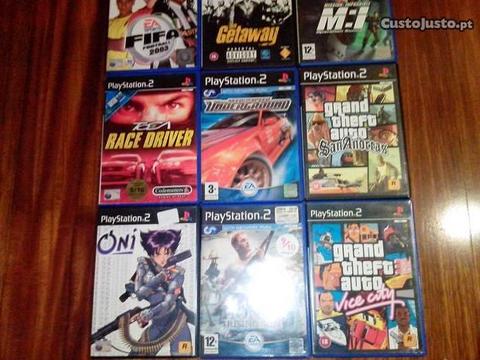 7 Jogos variados PS2 Playstation 2