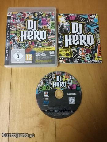DJ Hero PS3 PAL, completo com caixa e manual