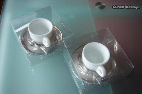 conjunto de 2 chavenas de cafe - Novas