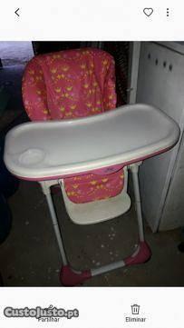 Cadeira de refeição para bebe usada