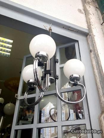 Candeeiro 3 globos vintage
