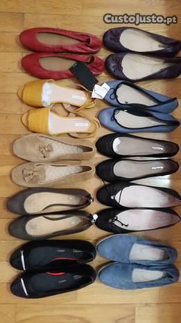 10 pares de sapatos de mulher