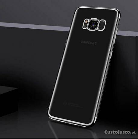 Capa Samsung A5 2017 (transparente, metalizada)