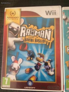Wii Rayman Rabbits como novo