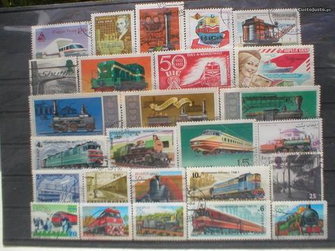 26 selos do tema Comboios