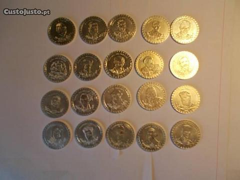 20 Tipo moedas de coleção