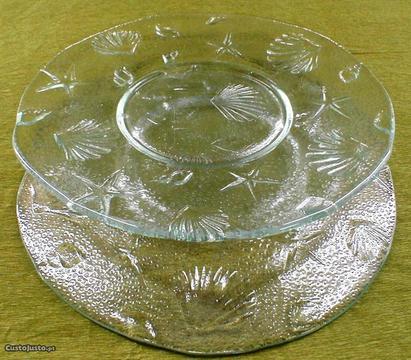 Prato de vidro 19cm
