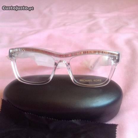 Armação óculos senhora Michael Kors c/strass-Novos