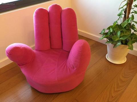 Mini Sofá Rotativo Mão cor-de-rosa (criança)