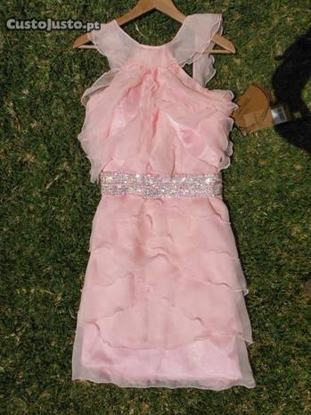 NOVO Vestido festas casamentos valusha rosa morgad