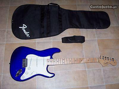 Guitarra Eléctrica Fender Azul Squier + Extras